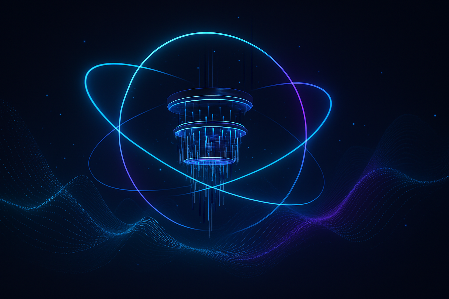 Futuristic Quantum Banner